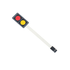 Красная и желтая 2 кнопочная панель мембраны матрицы DIY кнопок