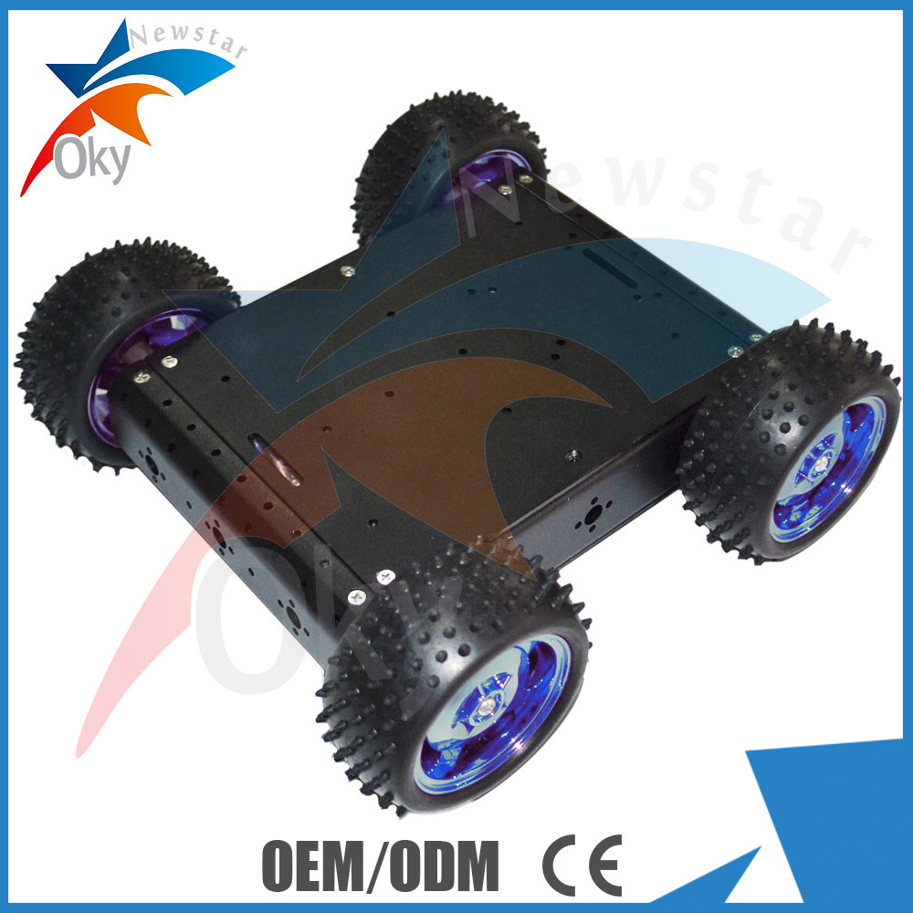 Платформа робота автомобиля привода набора 4ВД робота Дий автомобиля РК алюминиевая электрическая умная