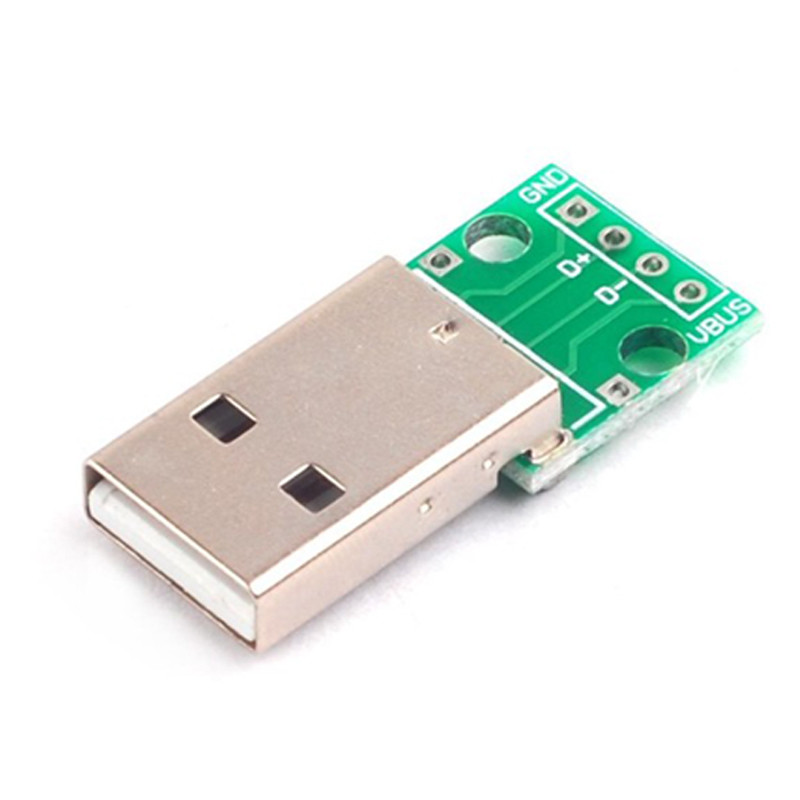 Мужчина USB 2,0 к доске переходника PCB ПОГРУЖЕНИЯ 2.54mm