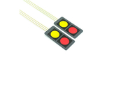 Красная и желтая панель 20x40MM переключателя мембраны 2 кнопок мини