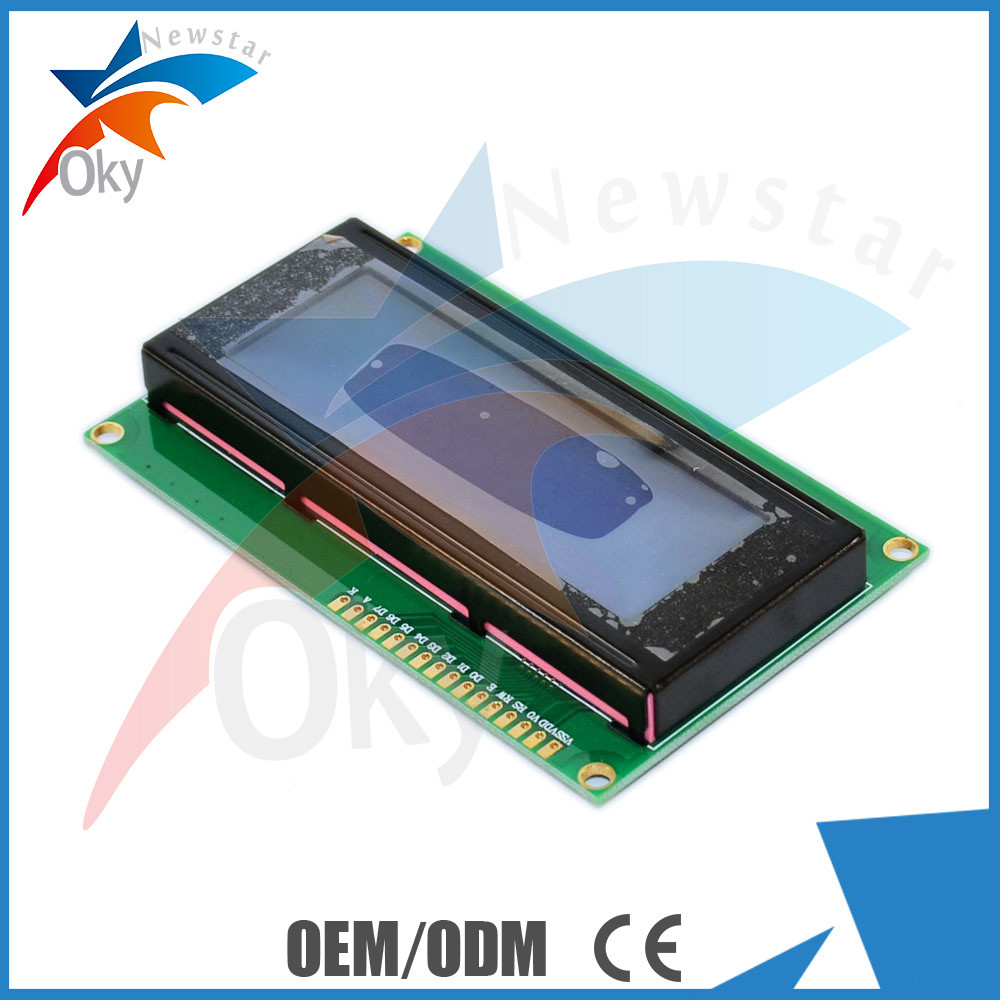 модуль дисплея LCD характера 2004A 20x4 5V для backlight сини регулятора Arduino SPLC780